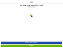 Tablet Screenshot of bluegingerasiandublin.com
